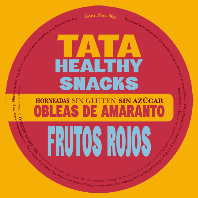 Obleas de Amaranto Frutos Rojos 60gr