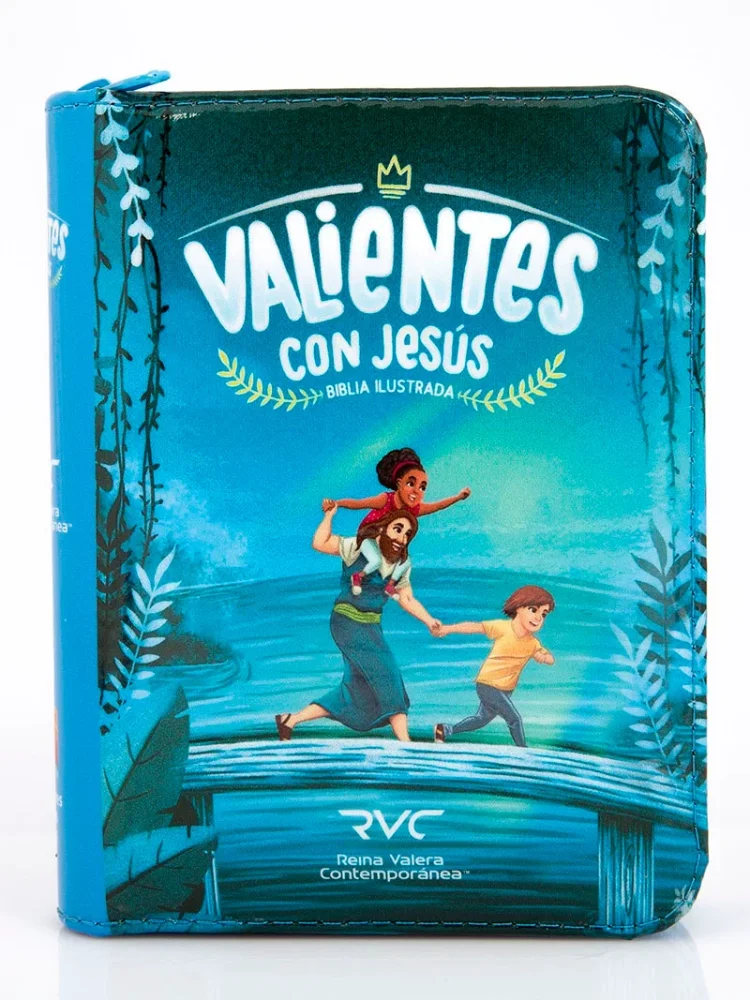 Biblia Valientes con Jesús Azul