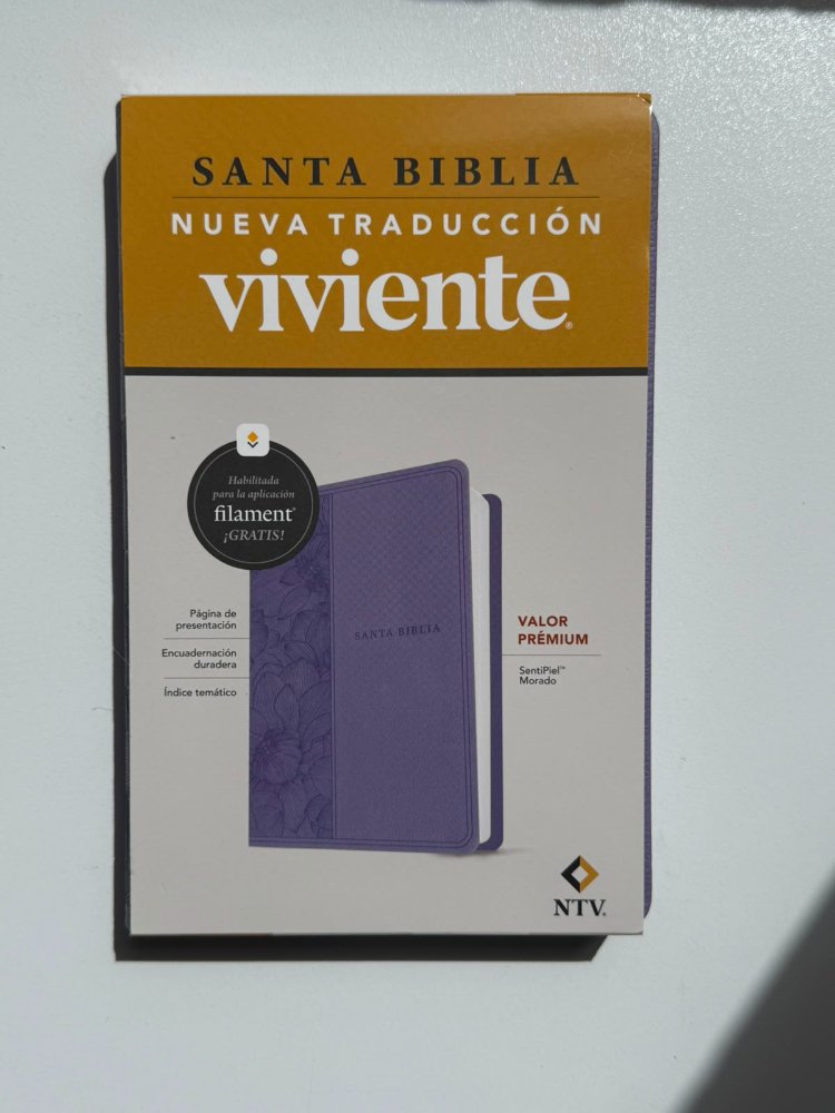 Biblia NTV color lavanda