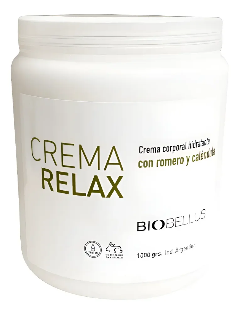 Biobellus Crema Relax con romero y calendula x 1000ml