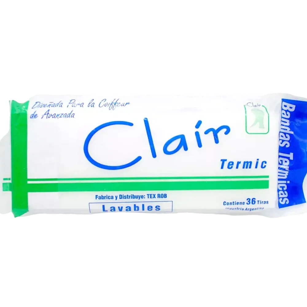 Clair Bandas termicas x 36 tiras. 10.5 x 30cm