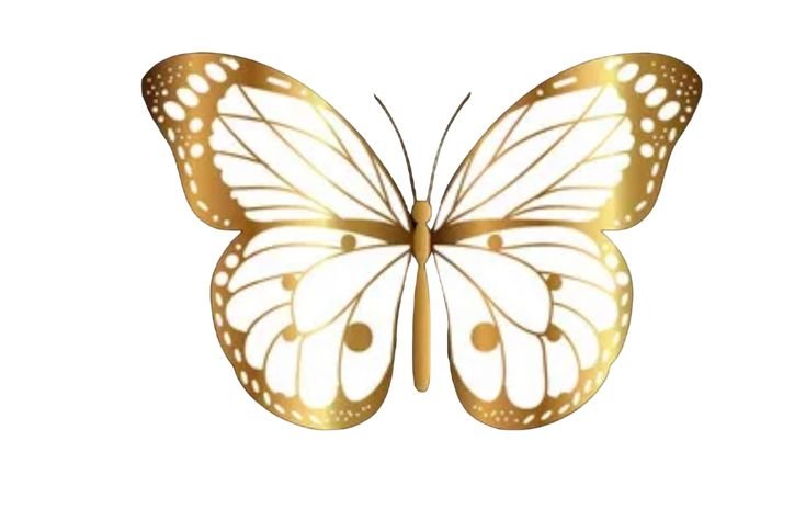 mariposa troquelada pequeña