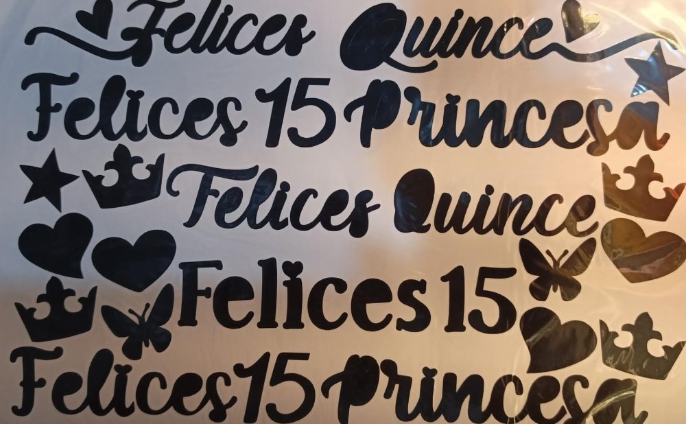 Vinil 15 Años por unidad