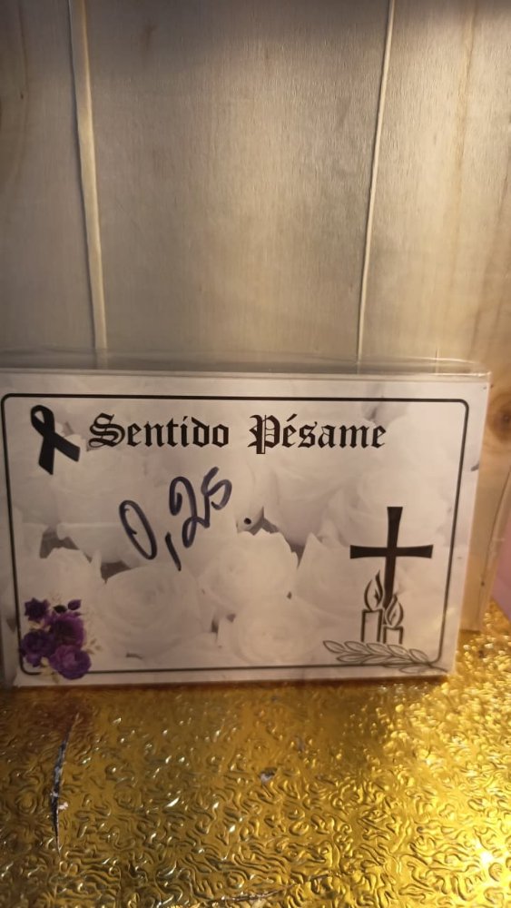 tarjeta de condolencia grande
