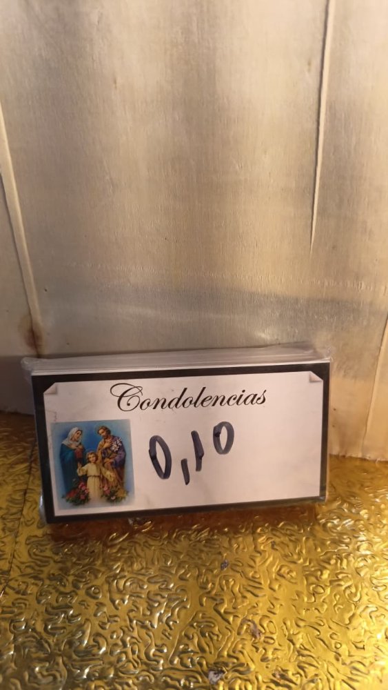tarjeta condolencia pequeña