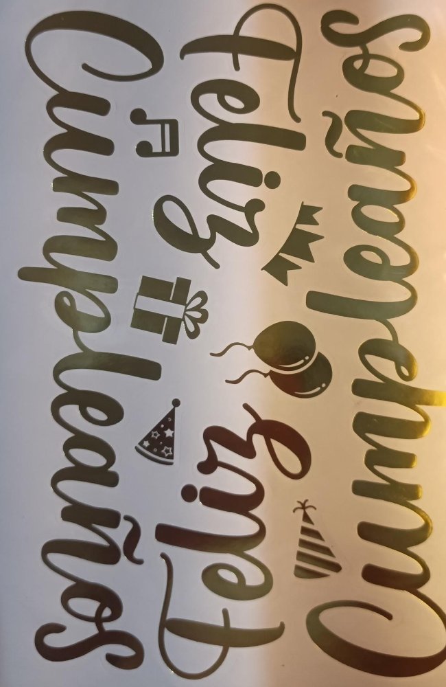 Vinil feliz cumpleaños