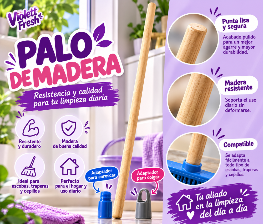 Palo escoba madera