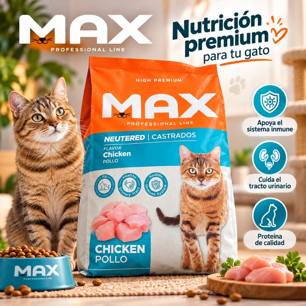Max cat Chicken Castrados 3 kilos