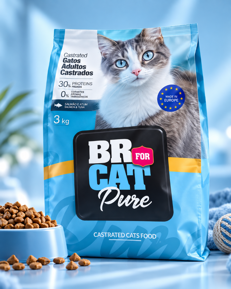 BR for CAT adultos castrados salmón 3 kilos