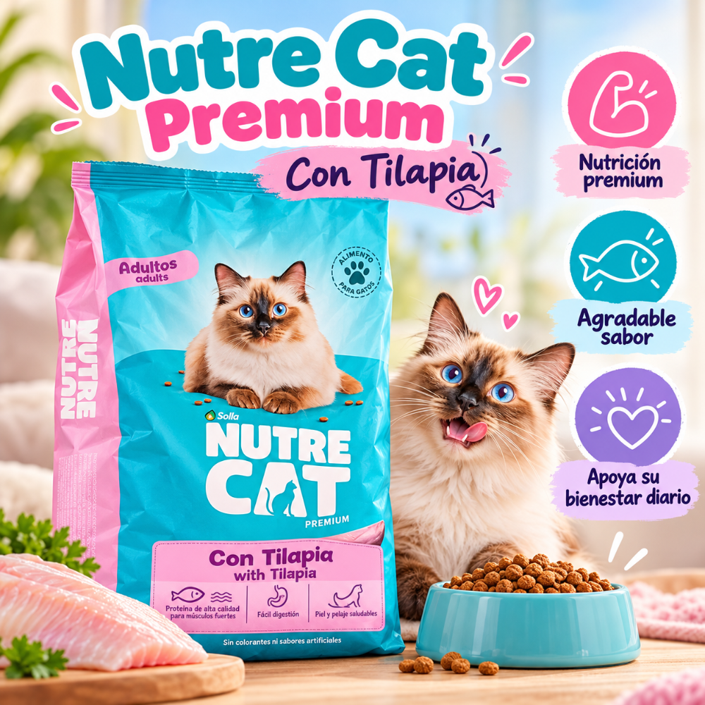 Nutre Cat Adulrtos Con Tilapia 1.5Kg