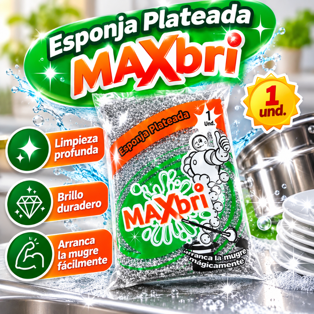 Esponja de plateada