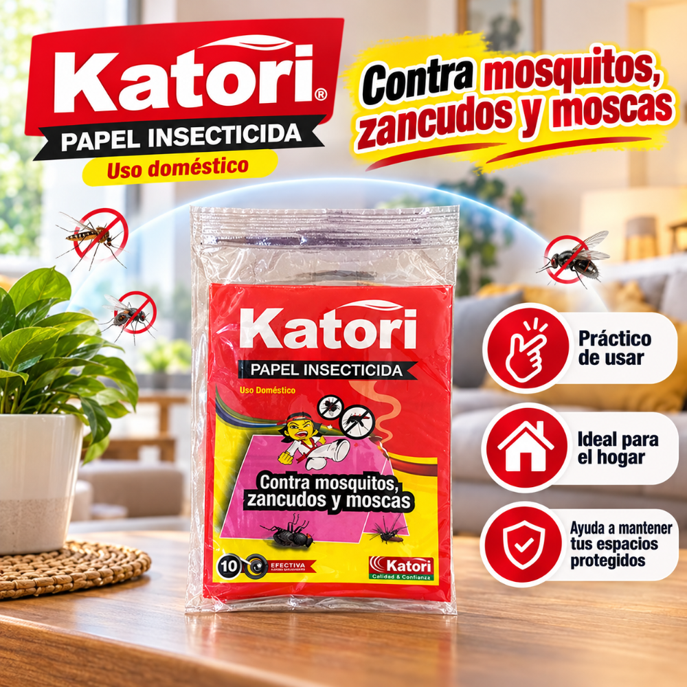 Papel insecticida Katori