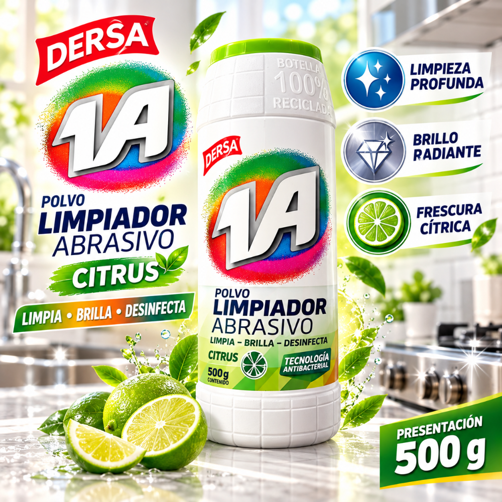 Limpiador polvo 1A 500g verde
