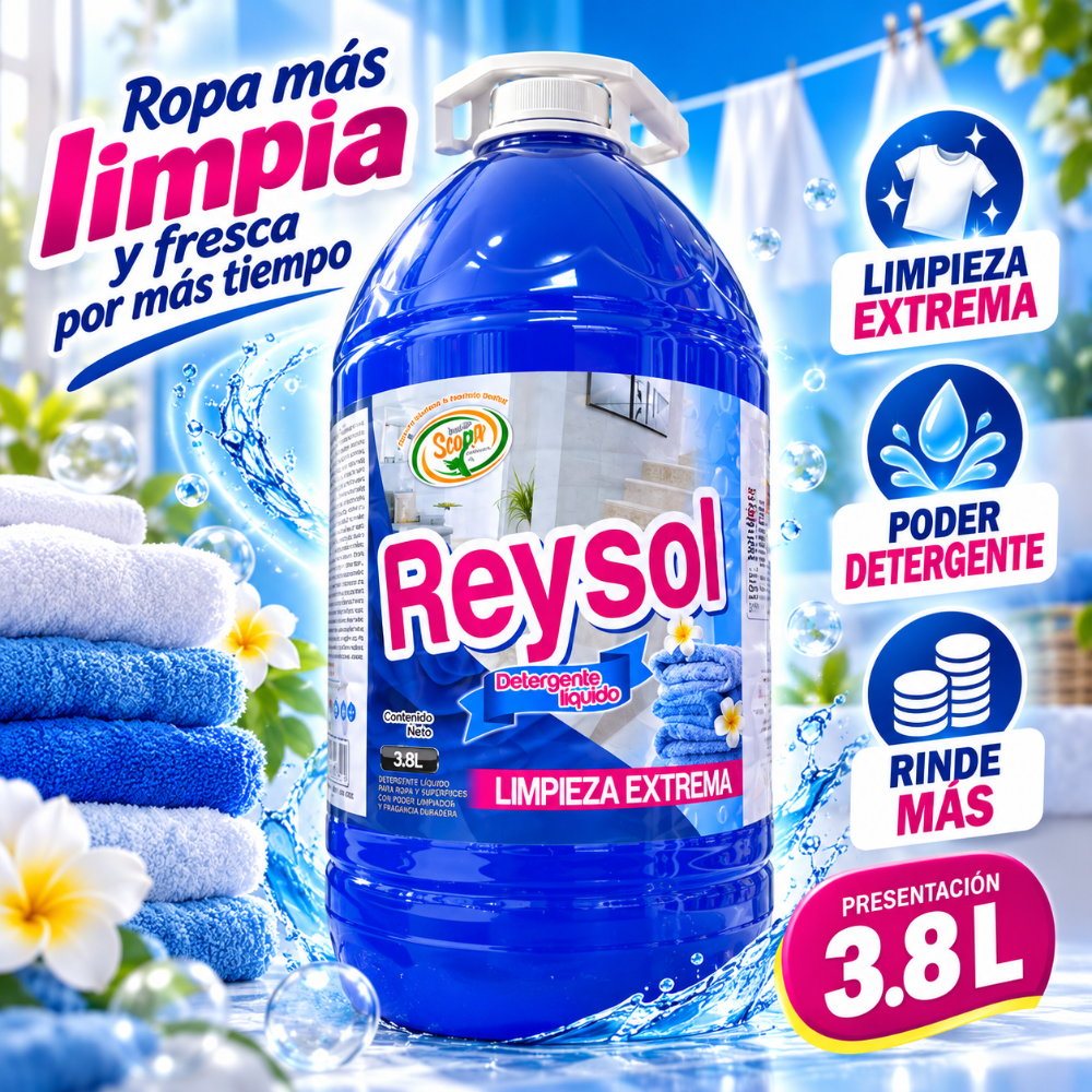 Jabón Liquido Rey Sol 3.8L