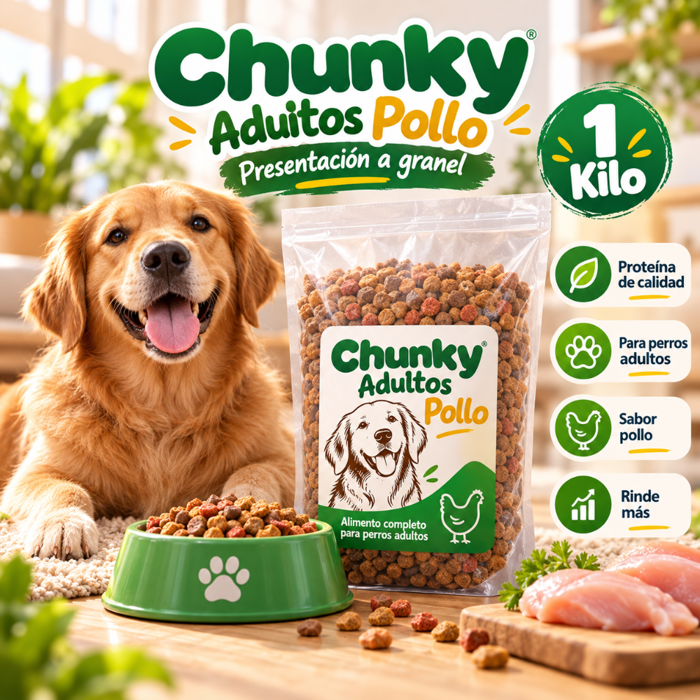 Granel Chunky pollo adultos kilo
