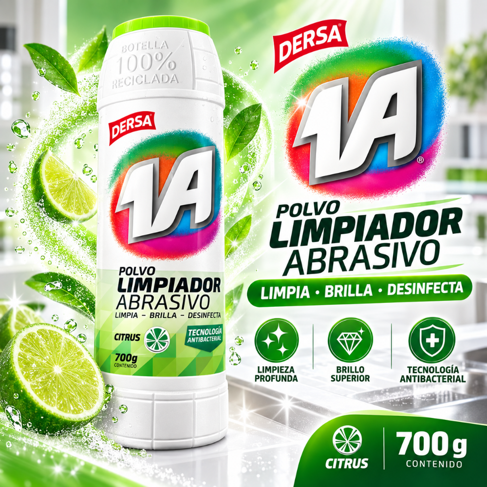 Limpiador Polvo 1A 700g verde