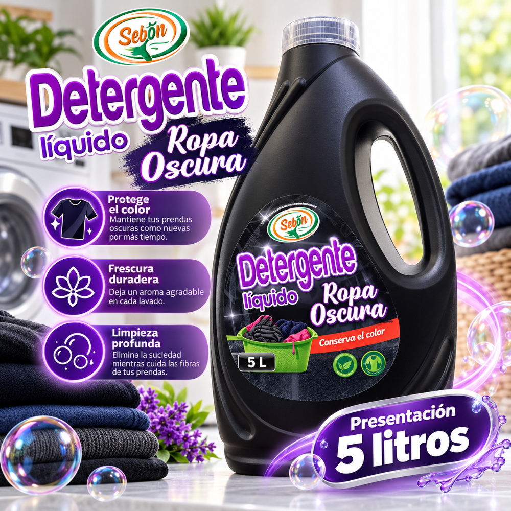 Detergente Liquido Ropa Oscura 5litros