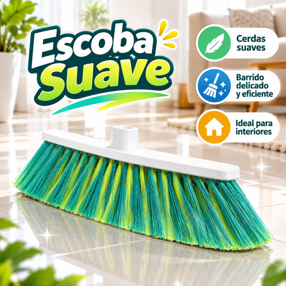 Escoba suave sola
