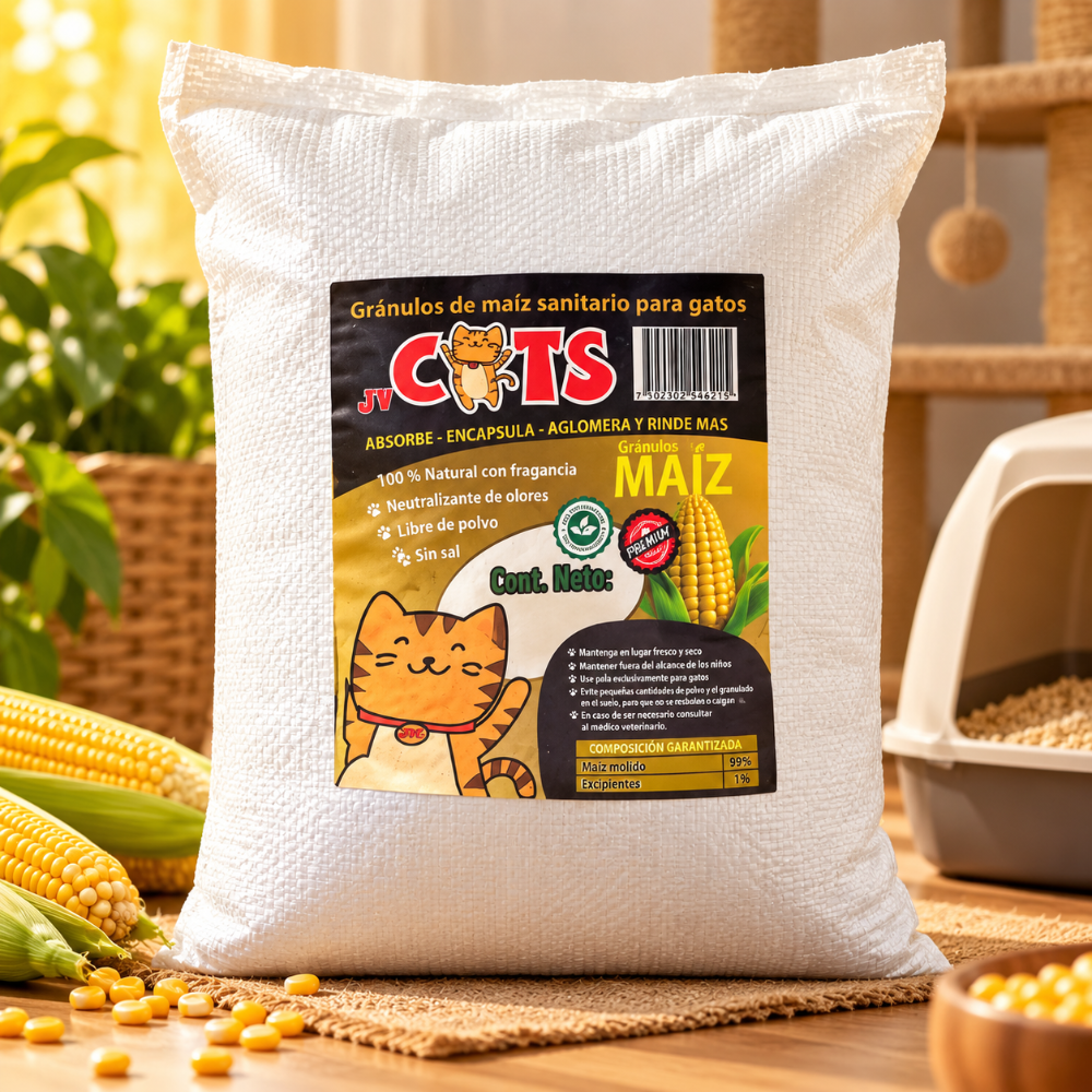 Cats Arena granulos maíz para gato 20k
