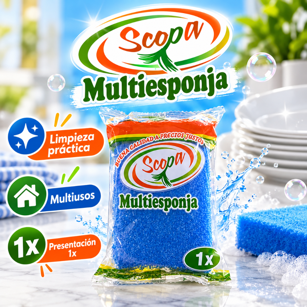 Esponja multiusos colores