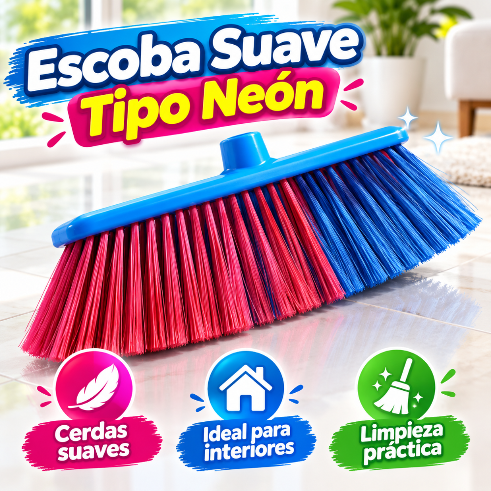 Escoba superior neón sola