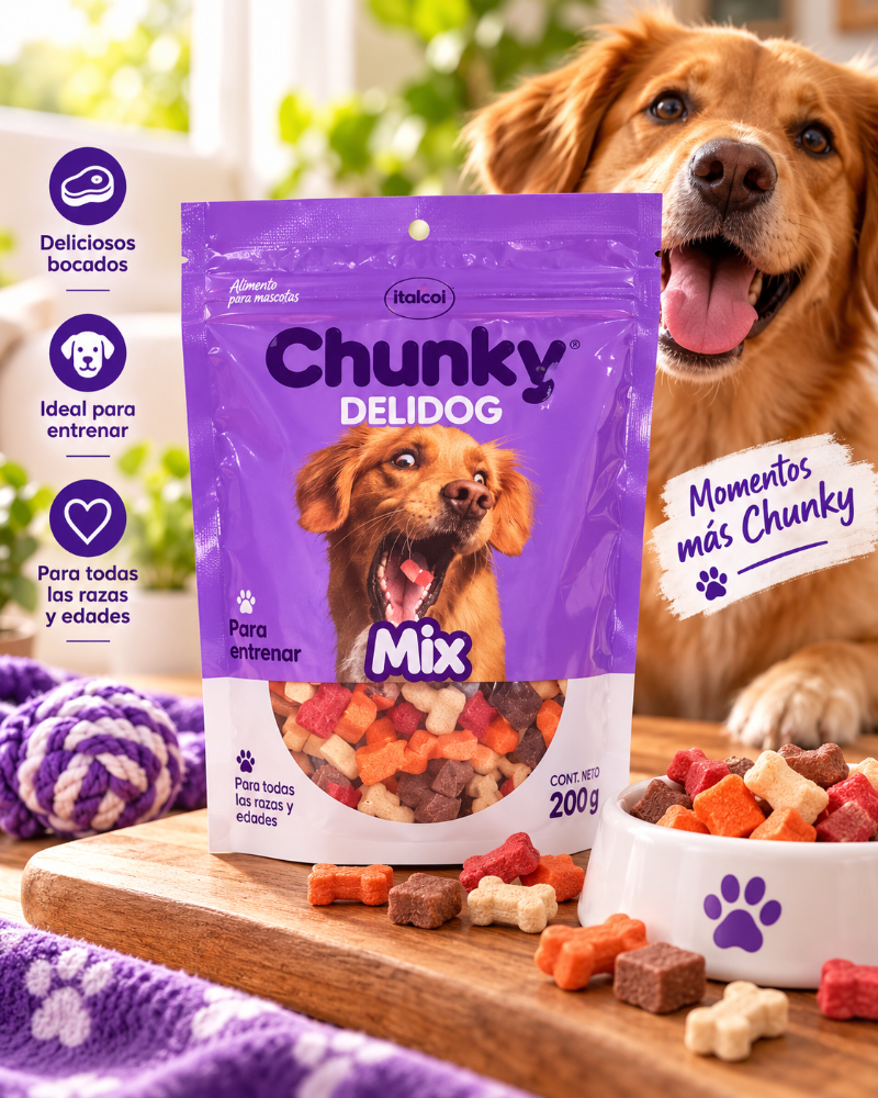 Chunky Delidog morado mix