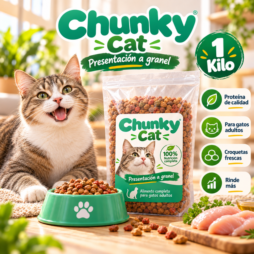 granel chunky cat kilos