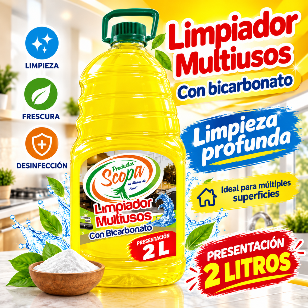 Limpiador desinfectante bicarbonato 2L
