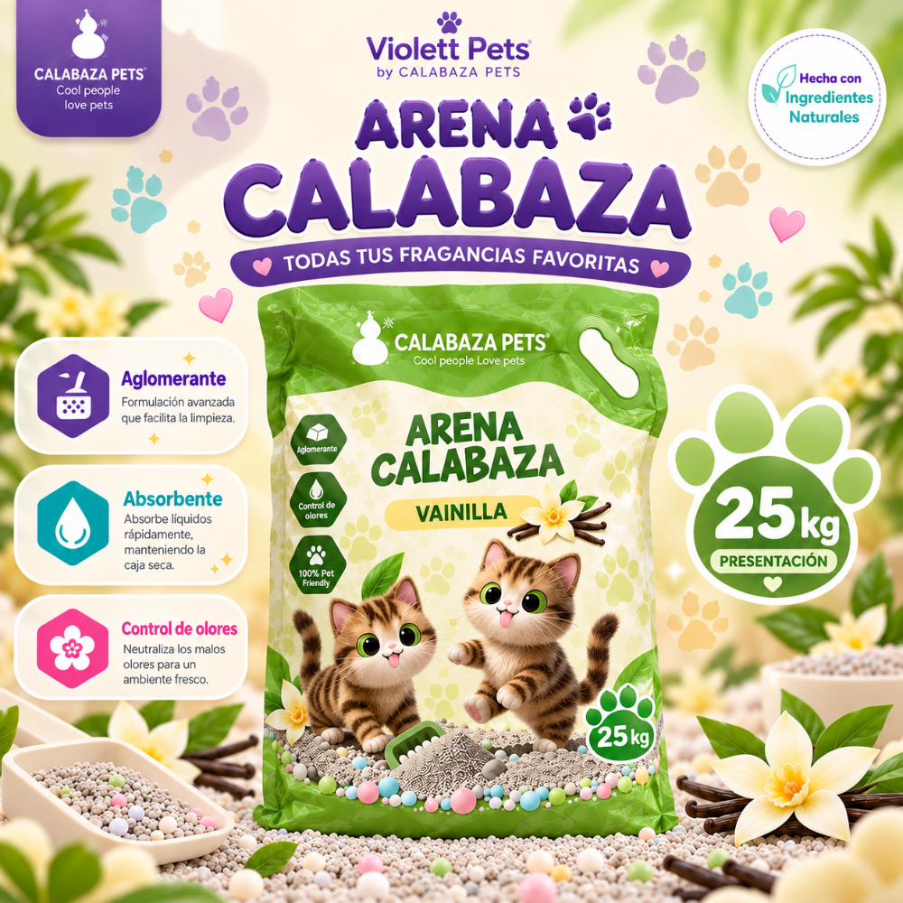 Arena Calabaza vainilla 25kg