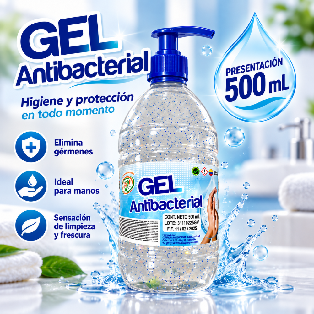 Gel antibacterial 500ml