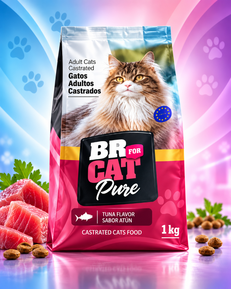 Br for cat gatos adultos castrados atun kilo