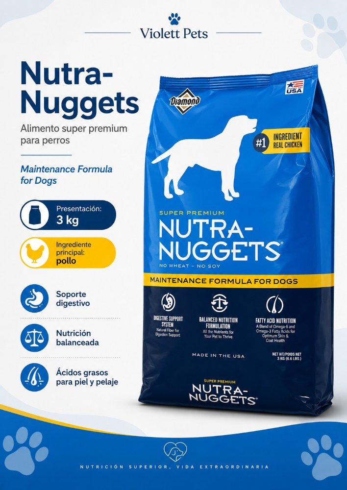 nutra nuggets manten perro 3kl