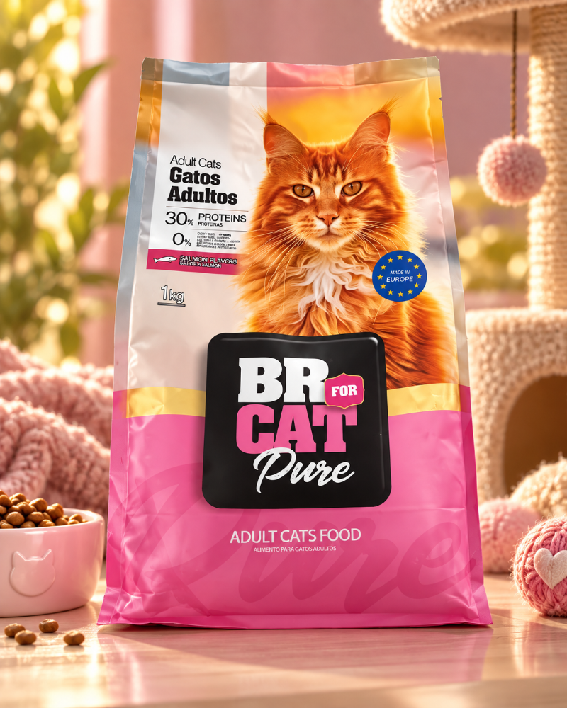 BR CAT  gatos adultos salmón 1 kilo