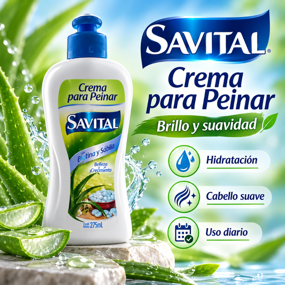 Crema para peinar savital 275ml
