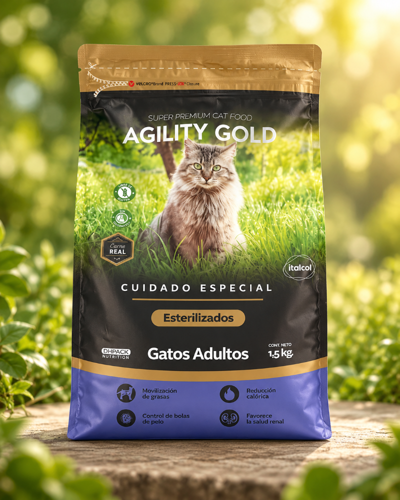 Agility Gold gatos esterilizados 1.5 kg