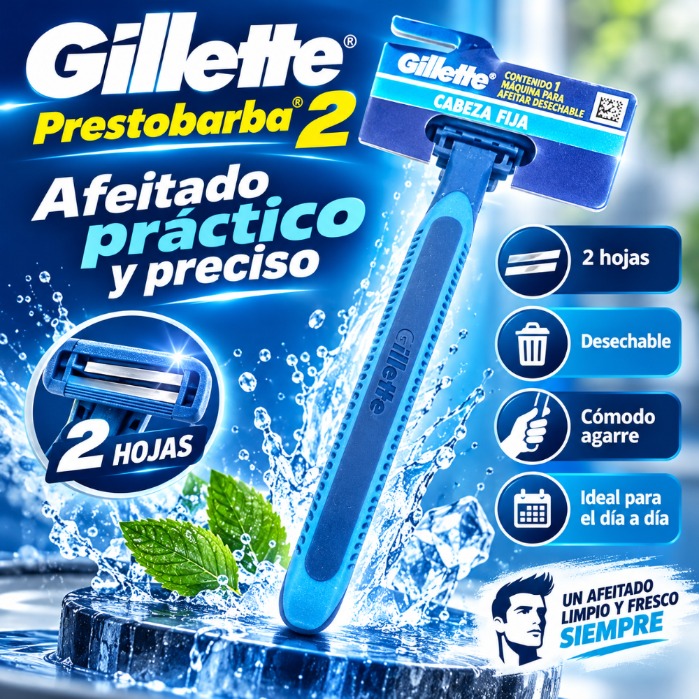 Cuchulla Prestobarba 2 hojas