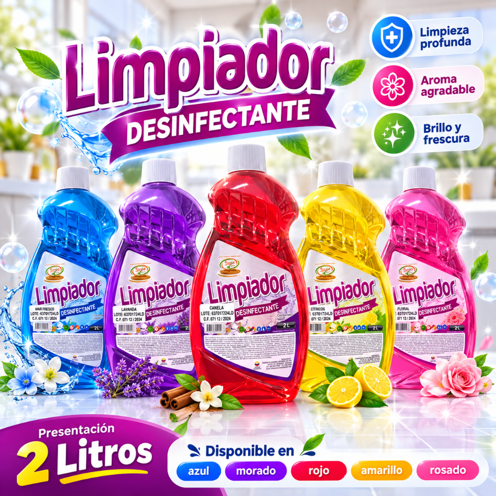 Limpiador desinfectante 2L