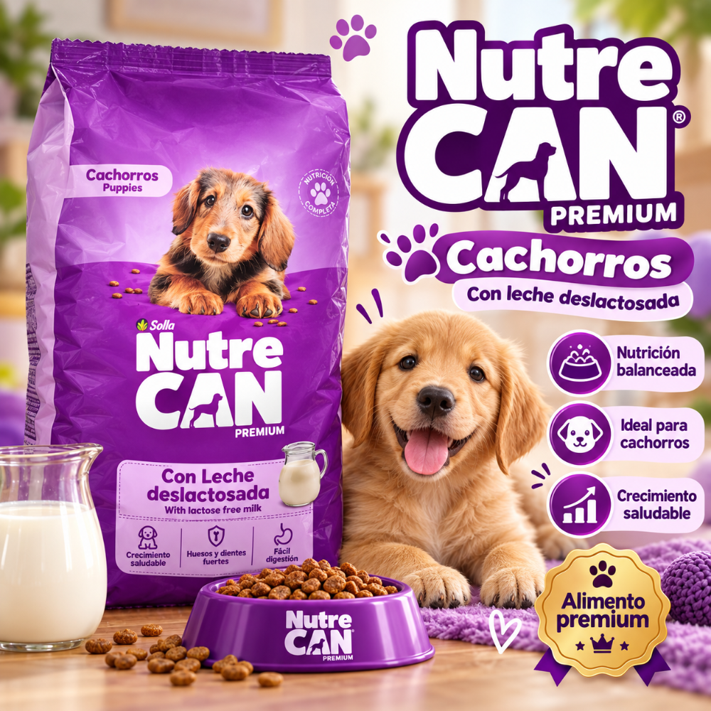 Nutr Can Cachorros con leche deslactosada 2k