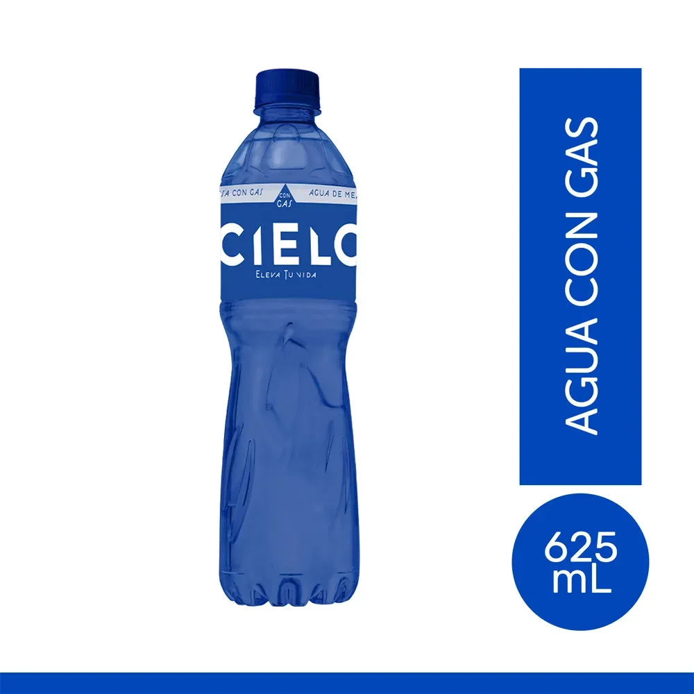 Agua Cielo Con Gas Plastico 625 mL AJE