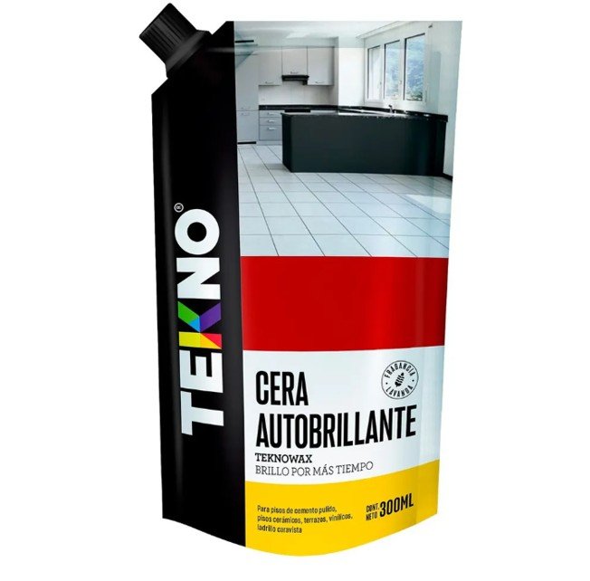 Cera Tekno Autobrillante Liquido Rojo 300 mL