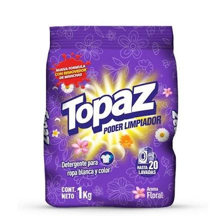 Detergente Topaz Floral 1000 g (Morado)