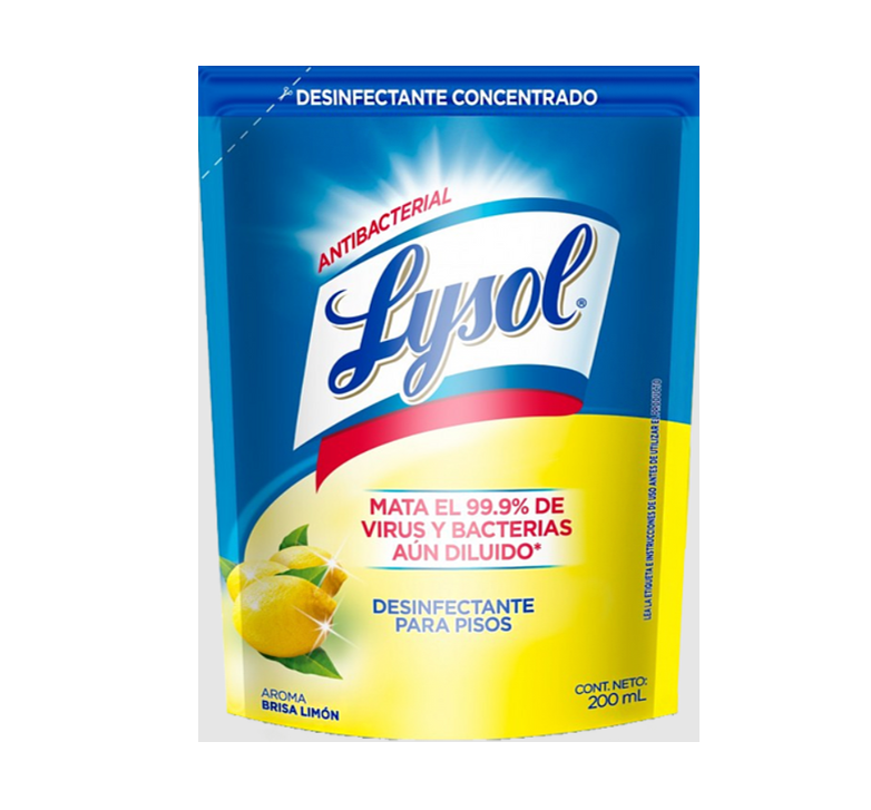 Desinfectante Lysol Brisa Limon 200 mL
