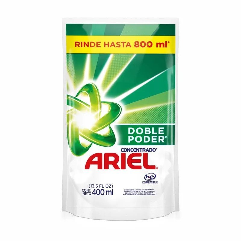 Detergente Liquido Ariel Concentrado 400 mL