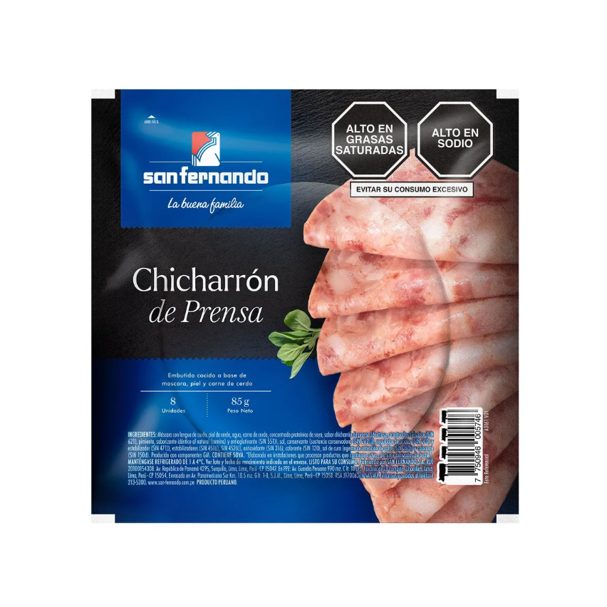 Chicharron de Prensa San Fernando 85 g