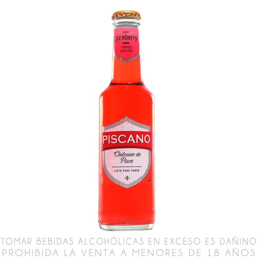 Chilcano Piscano Cranberry Botella 275 mL