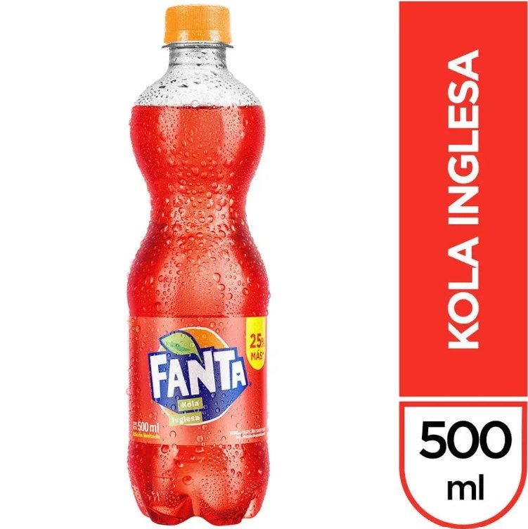 Fanta Roja Plastico 500 mL