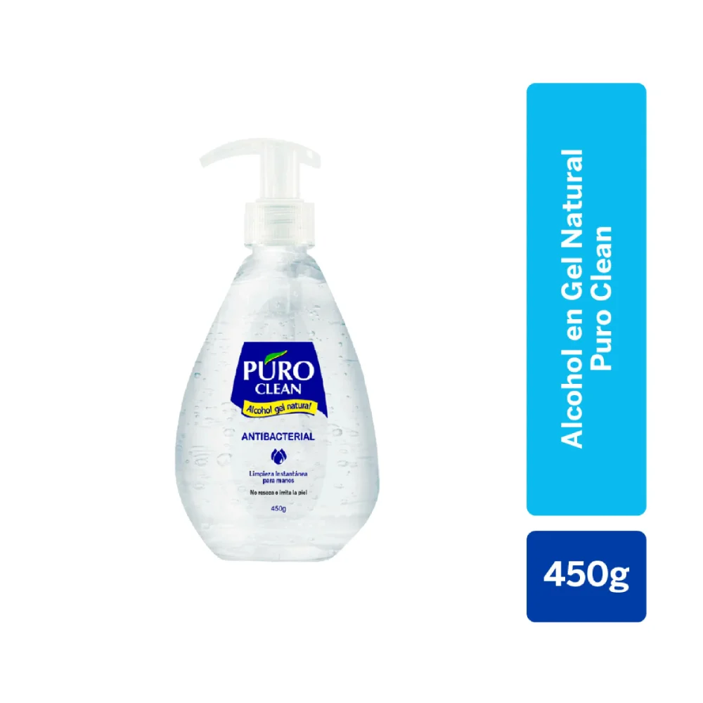 Alcohol Gel Antibacterial Puro Clean 450 g