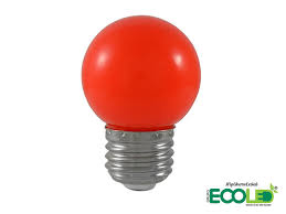 BOMBILLO LED 1W PING PONG LUZ ROJA FELGOLUX