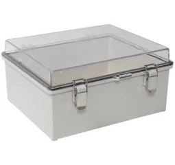CAJA DE EMPALME 20x20x17 TAPA TRANSPARENTE ROKER