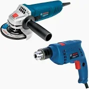 COMBO TALADRO PERCUTOR 1/2" GSB 550W - PULIDORA 850W 5/8" PROFESIONAL BOSCH